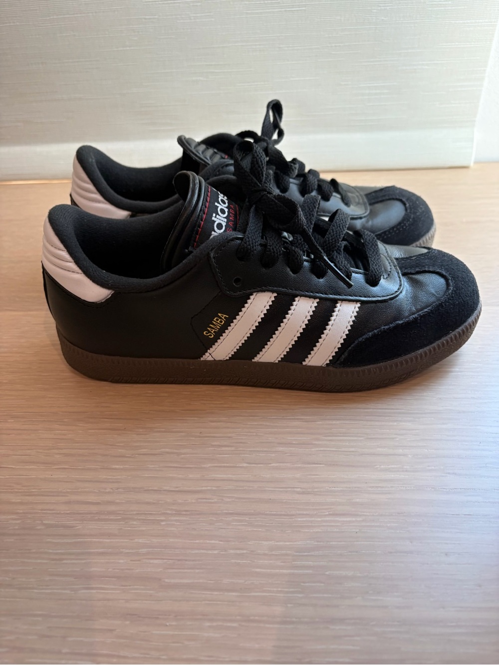 adidas Kids Samba Sneakers in Black and White - Picture 3 of 6